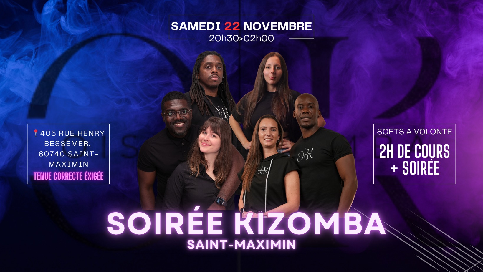 Soirée Kizomba : Les samedis Oise Kizomba