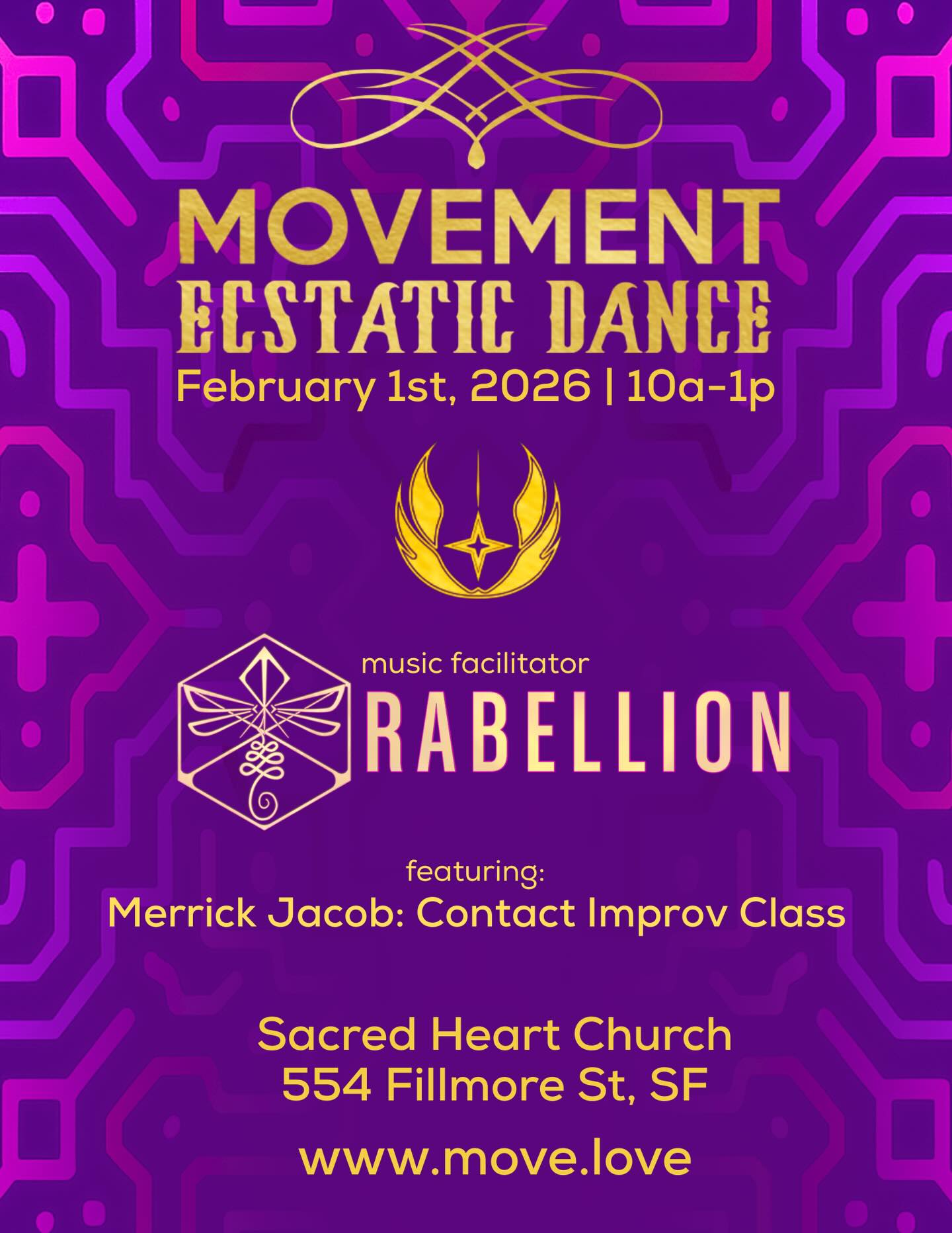 MOVEMENT Ecstatic Dance sf RABELLION