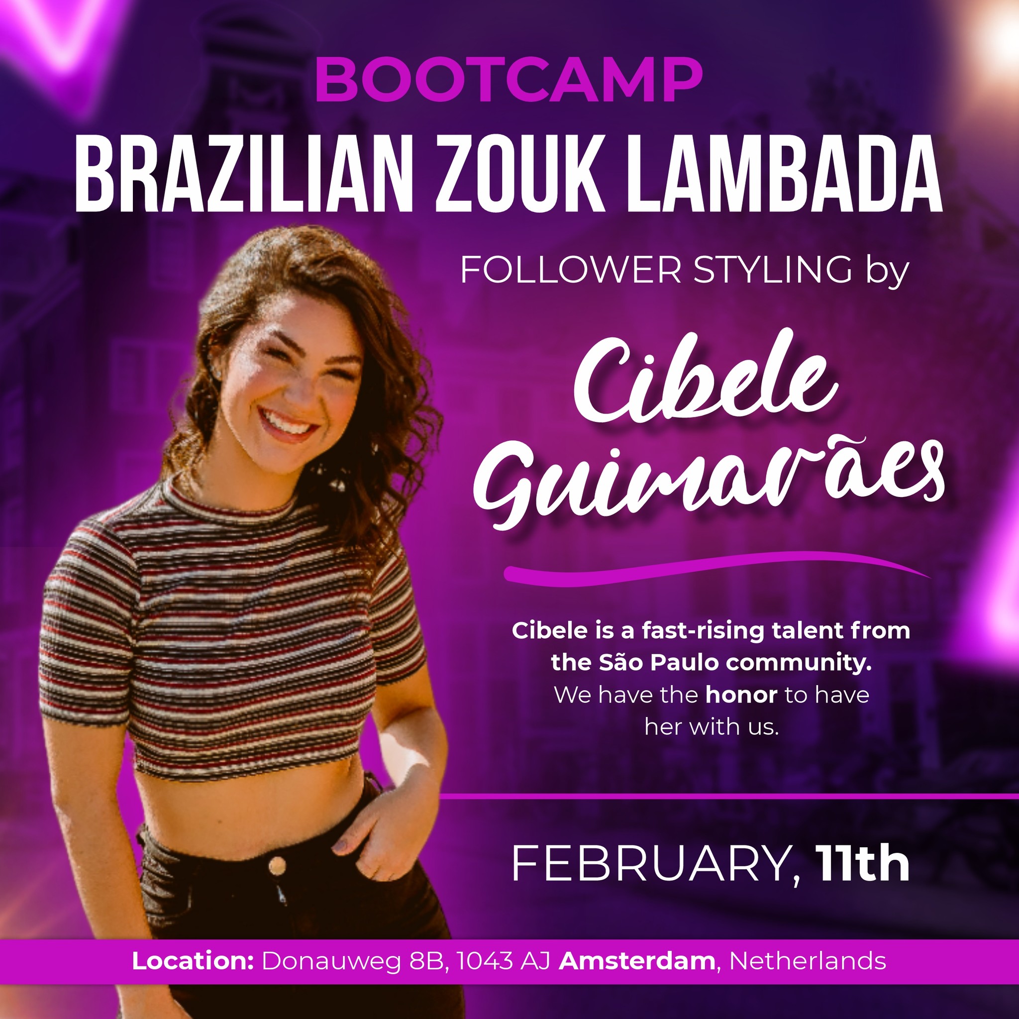 3 Hour Follower Technique & Styling Workshop by Cibele Guimarães - Brazilian Zouk & Lambada
