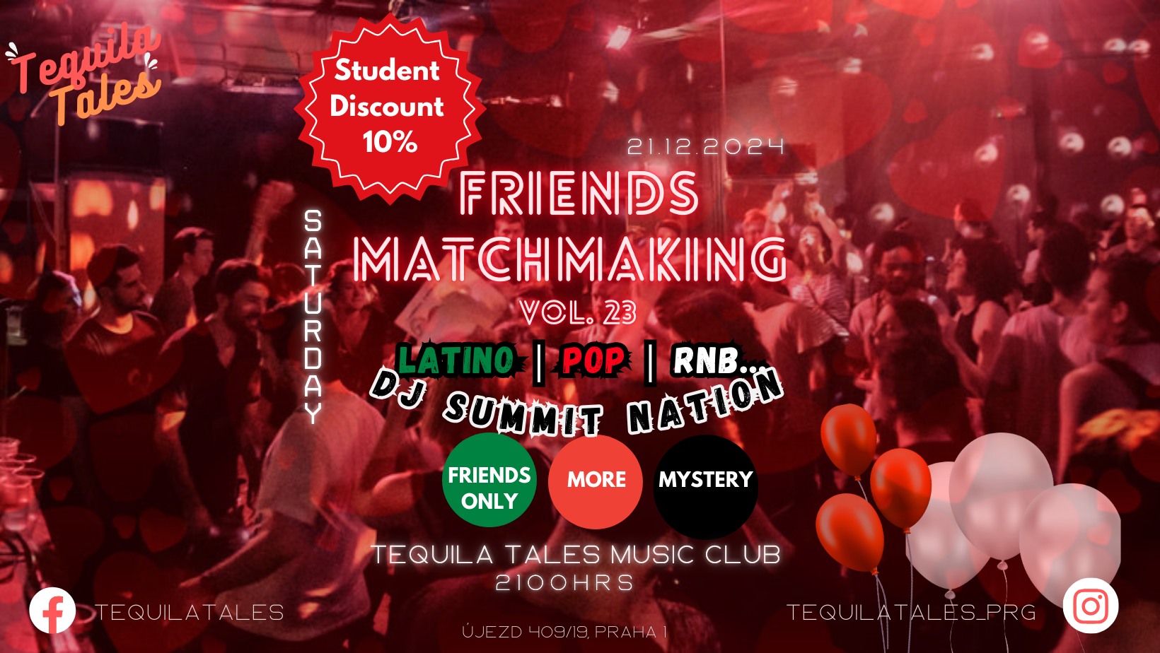 Friends MatchMaking Party Latino Pop..more