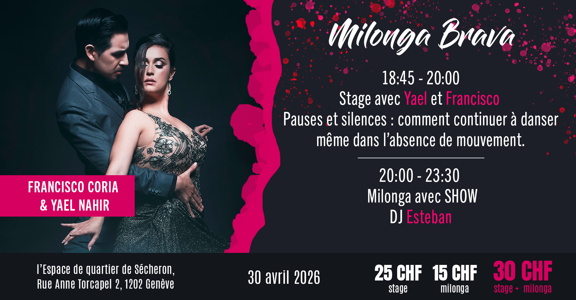 Milonga Brava avec Yael Nahir & Francisco Coria