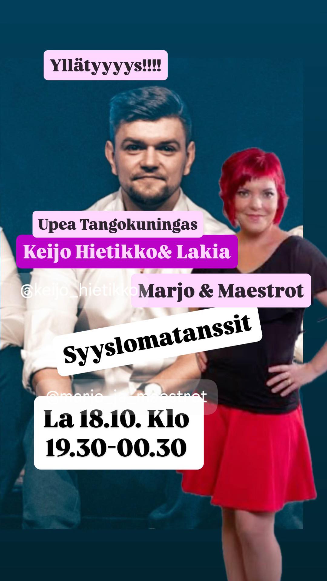 Keijo Hietikko & Lakia, Marjo ja Maestrot