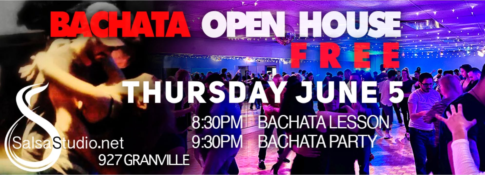 Free!! Bachata Open House April 17 Thursday