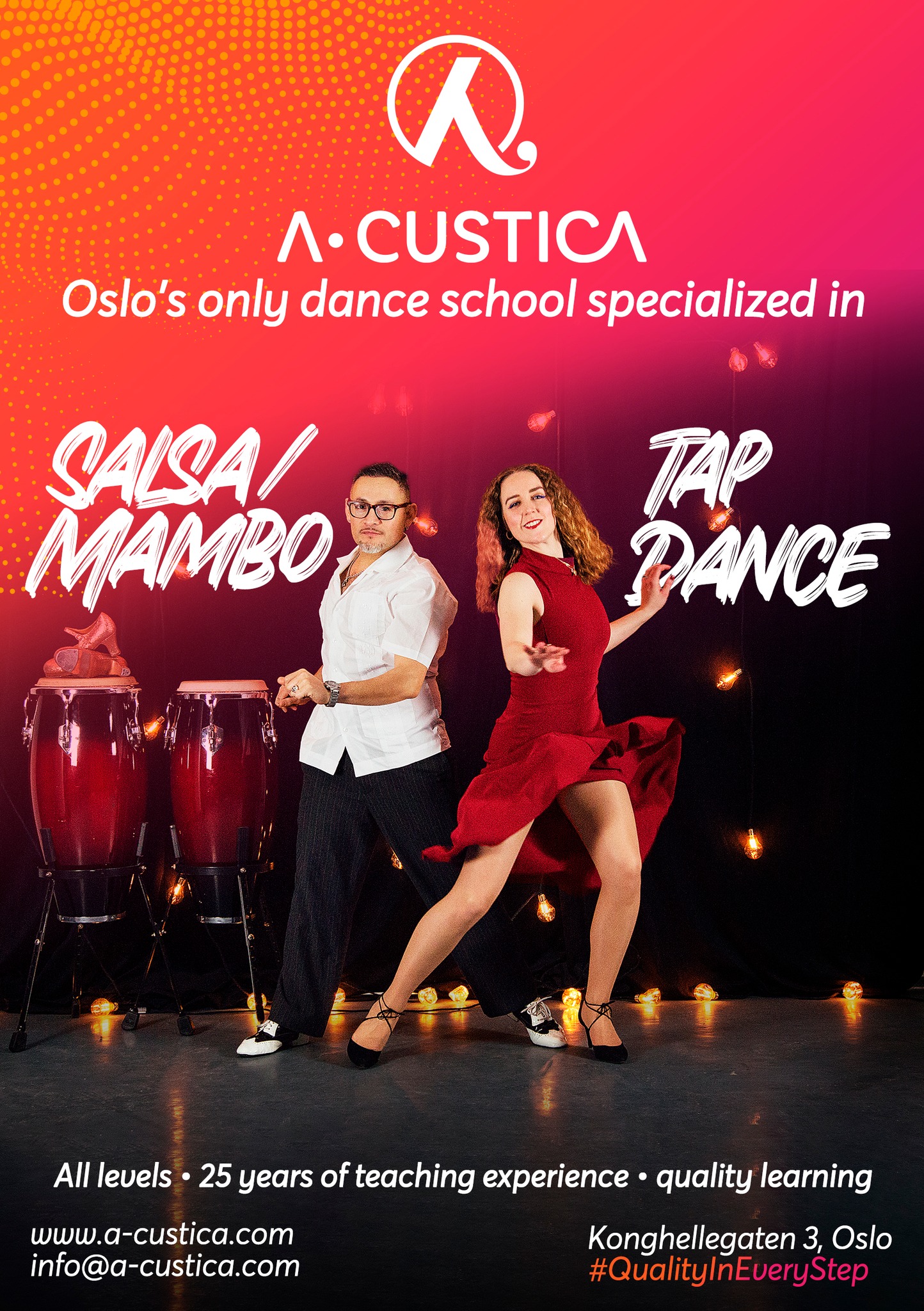 ๐ฅ๐A-CUSTICA SALSA MAMBO & TAP DANCE - NEW SEMESTER ๐๐ฅ