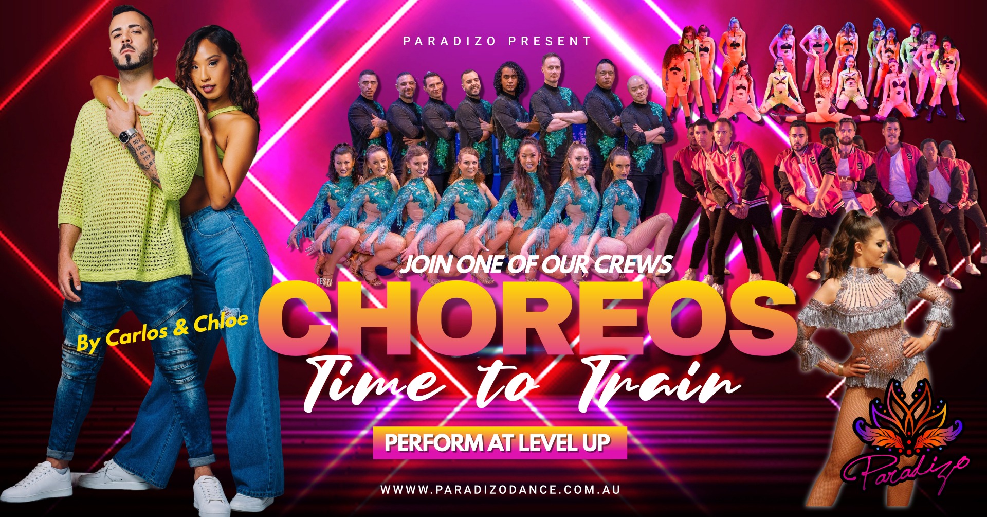 JOIN A CHOREO TEAM WITH PARADIZO! Starting soon with Carlos & Chloe