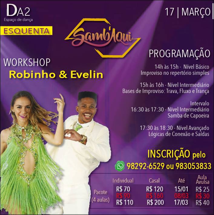 Workshop Samb'Aqui com Robinho & Evelin