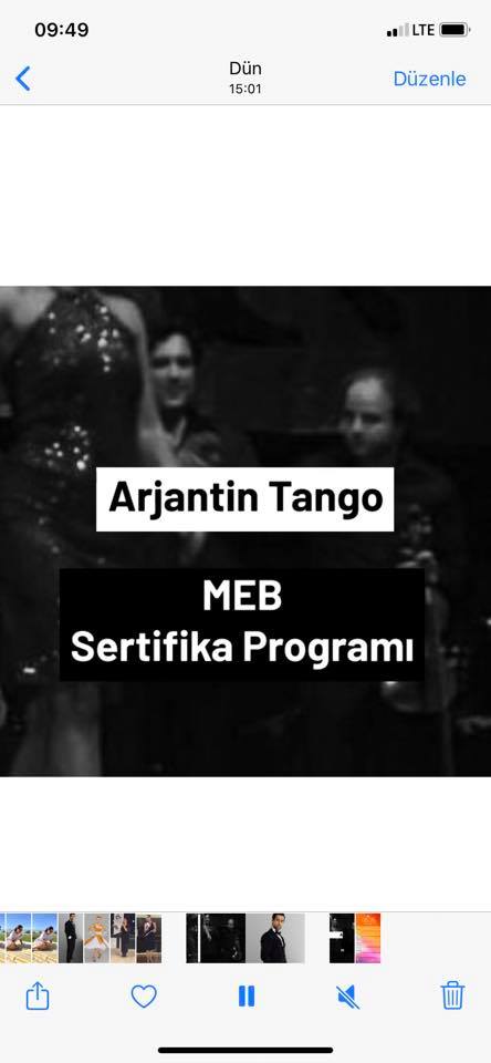 Arjantin Tango MEB Sertifika Programı