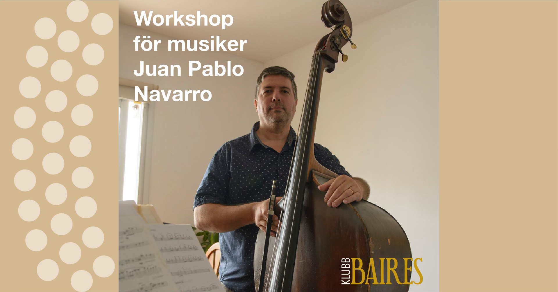 Tangomusikworkshop för musiker: Juan Pablo Navarro