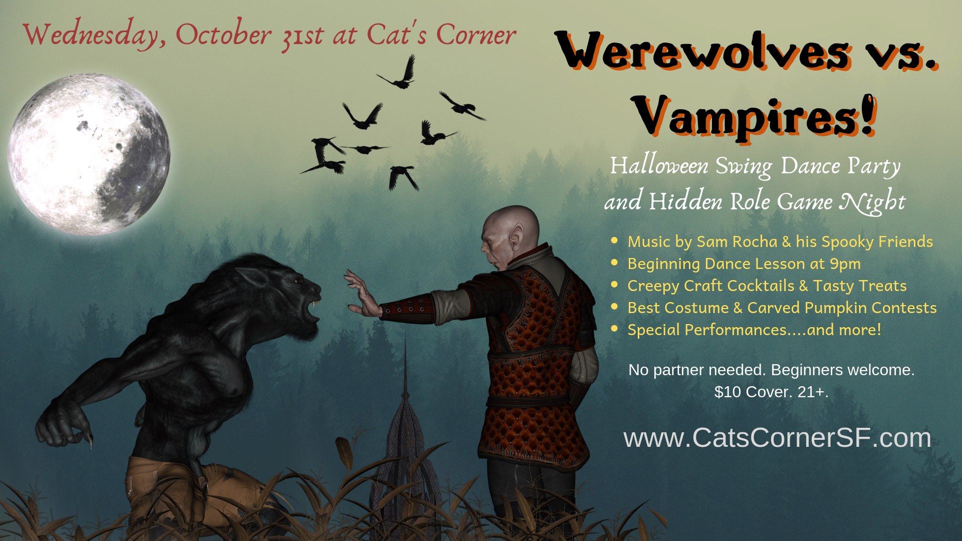 Werewolves vs. Vampires: Halloween Swing Dance