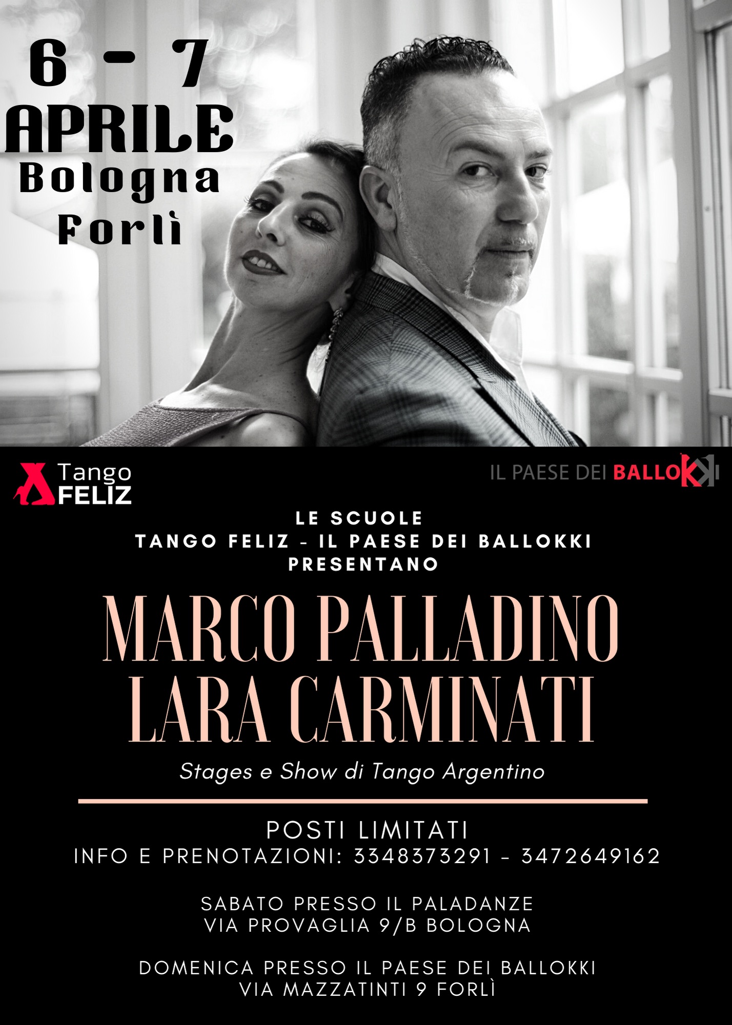 Workshops - Show - Milonga con Marco Palladino e Lara Carminati
