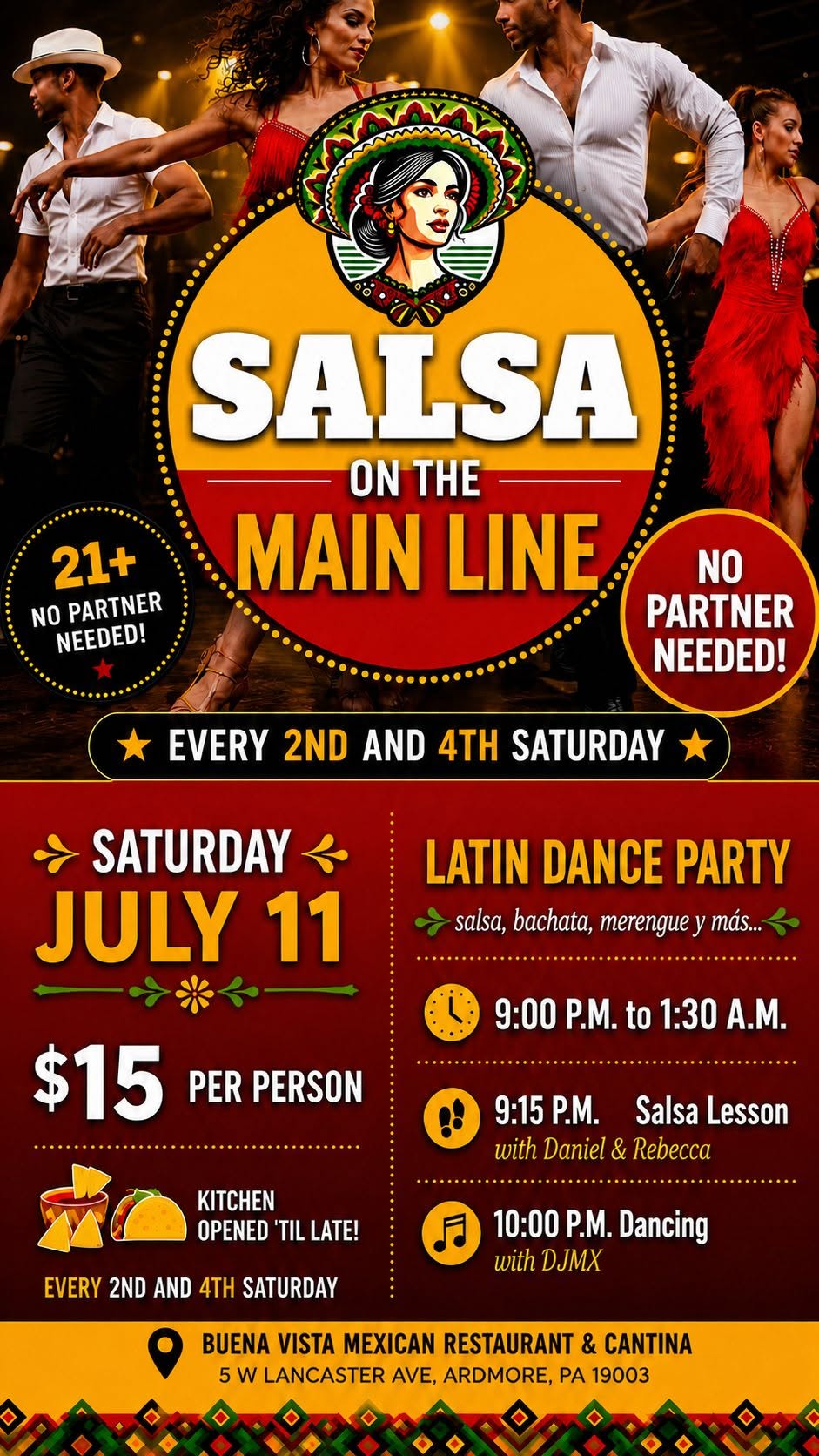 Salsa on the Main Line Saturday