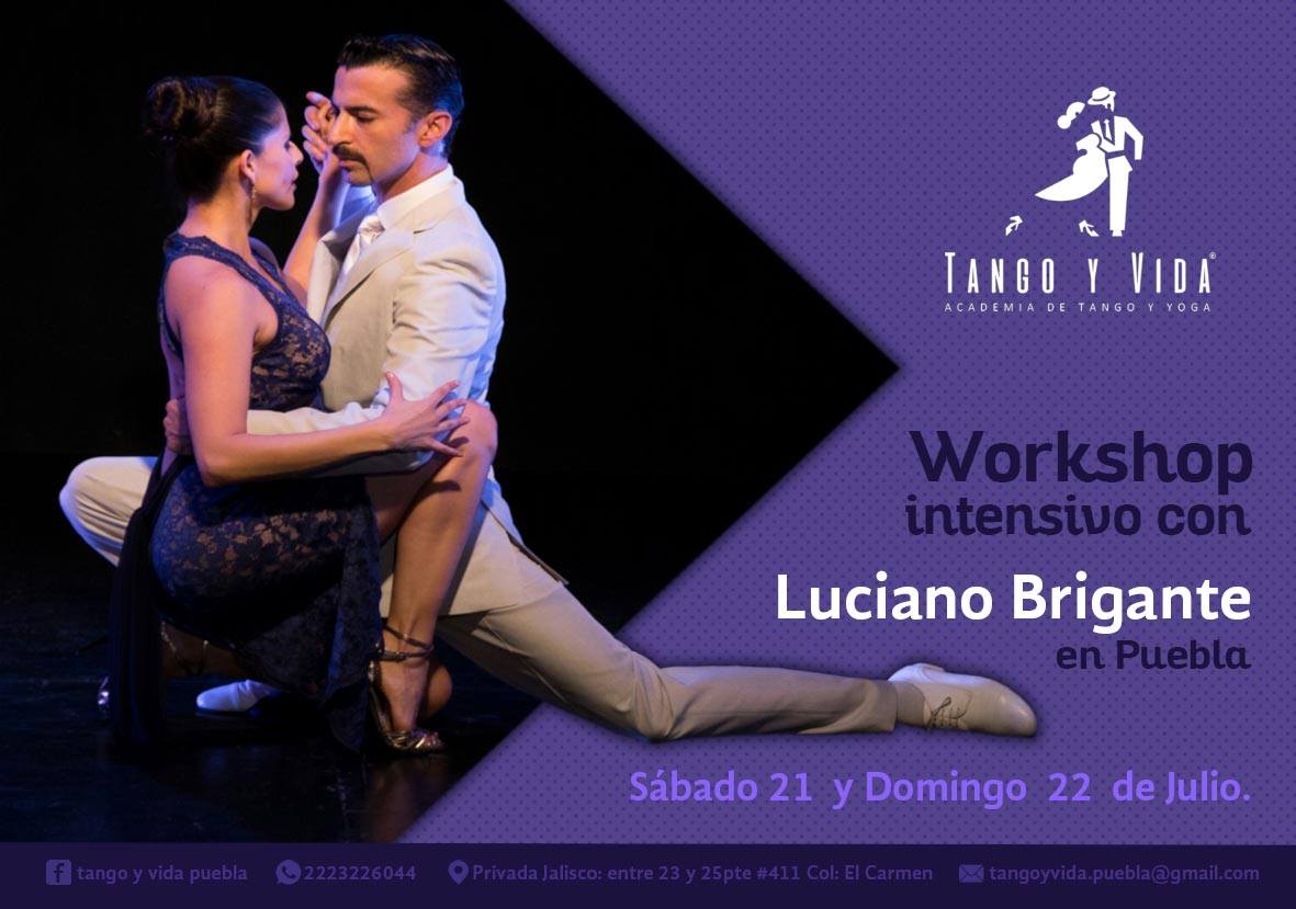Workshop intensivo con Luciano Brigante en Puebla