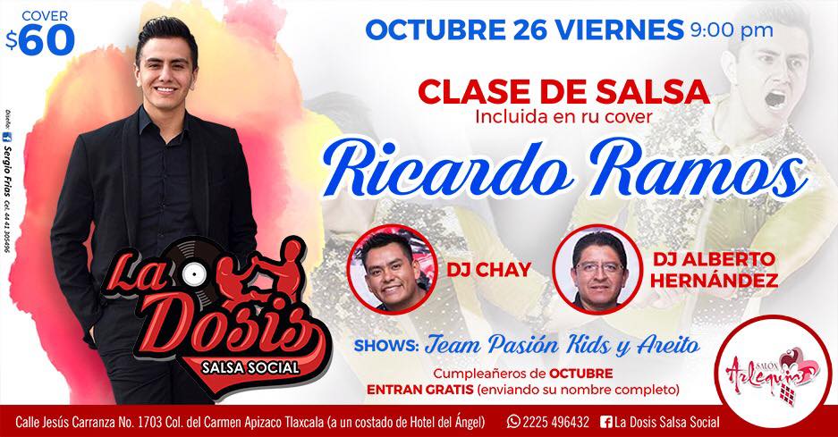La DOSIS Salsa Social 26 Octubre