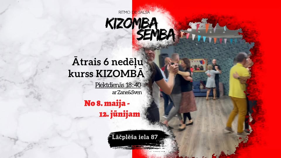 Ātrais 6 nedēļu kurss KIZOMBĀ iesācējiem 18:40 no 8. maija