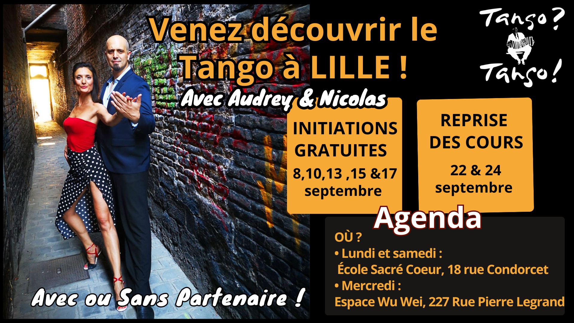 đ SoirĂ©e spĂ©ciale Tango Argentin Initiation & Bal DĂ©butant Ă Lille !