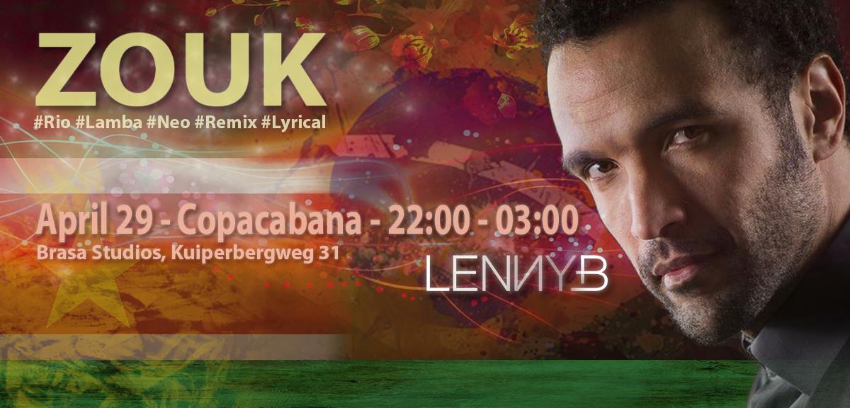 April 29 - Zouk Room at COPA with LENNY B