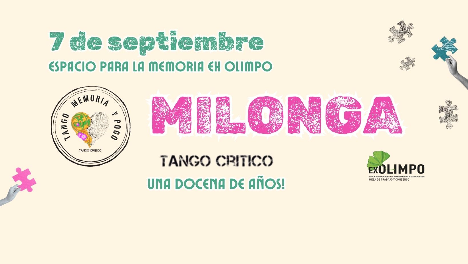(13va) Milonga en Ex Olimpo. ¡Cumplimos una docena de años!