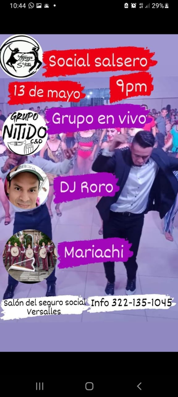 Baile fiesta mariachi social salsero