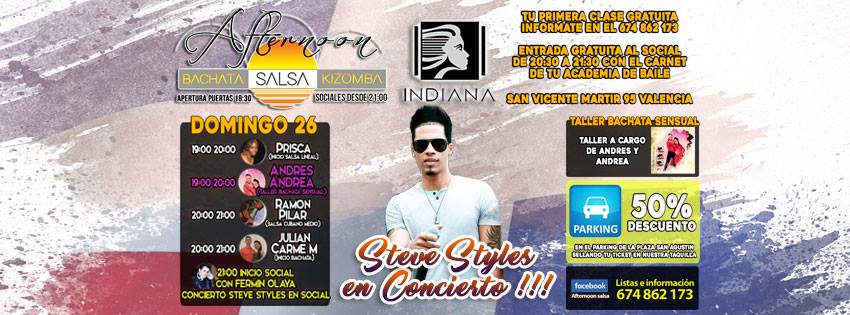 Afternoon Salsa: Concierto Steve Styles
