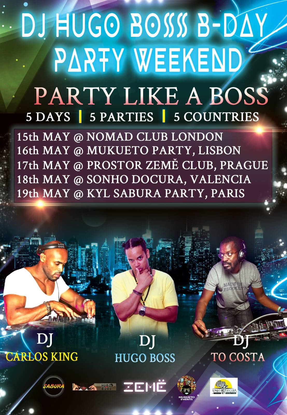 Dj Hugo Boss Bday Party 2019 β
5 Days β
5 Parties β
5 Countries
