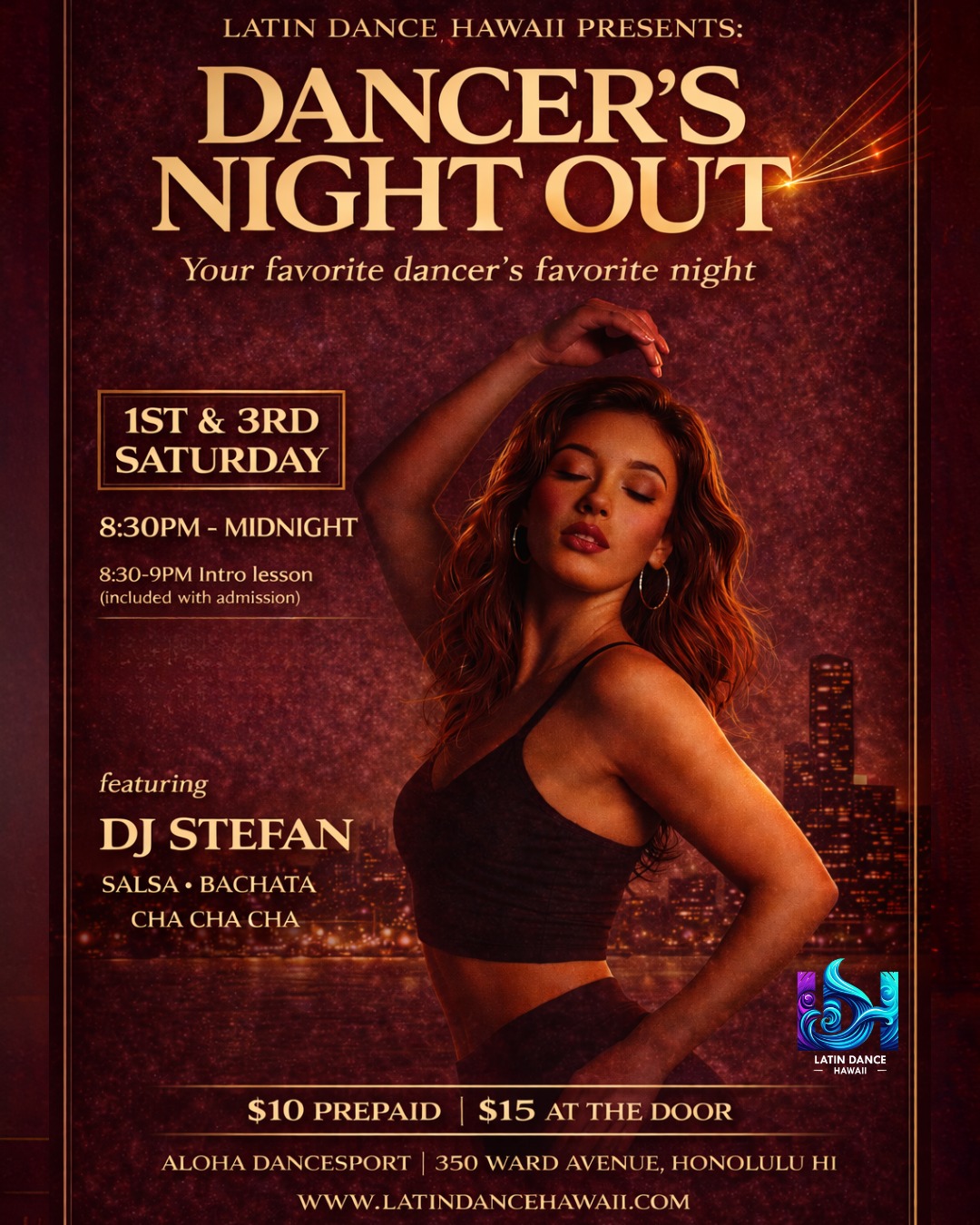 Dancer's Night Out (hosted by Latin Dance Hawaii)