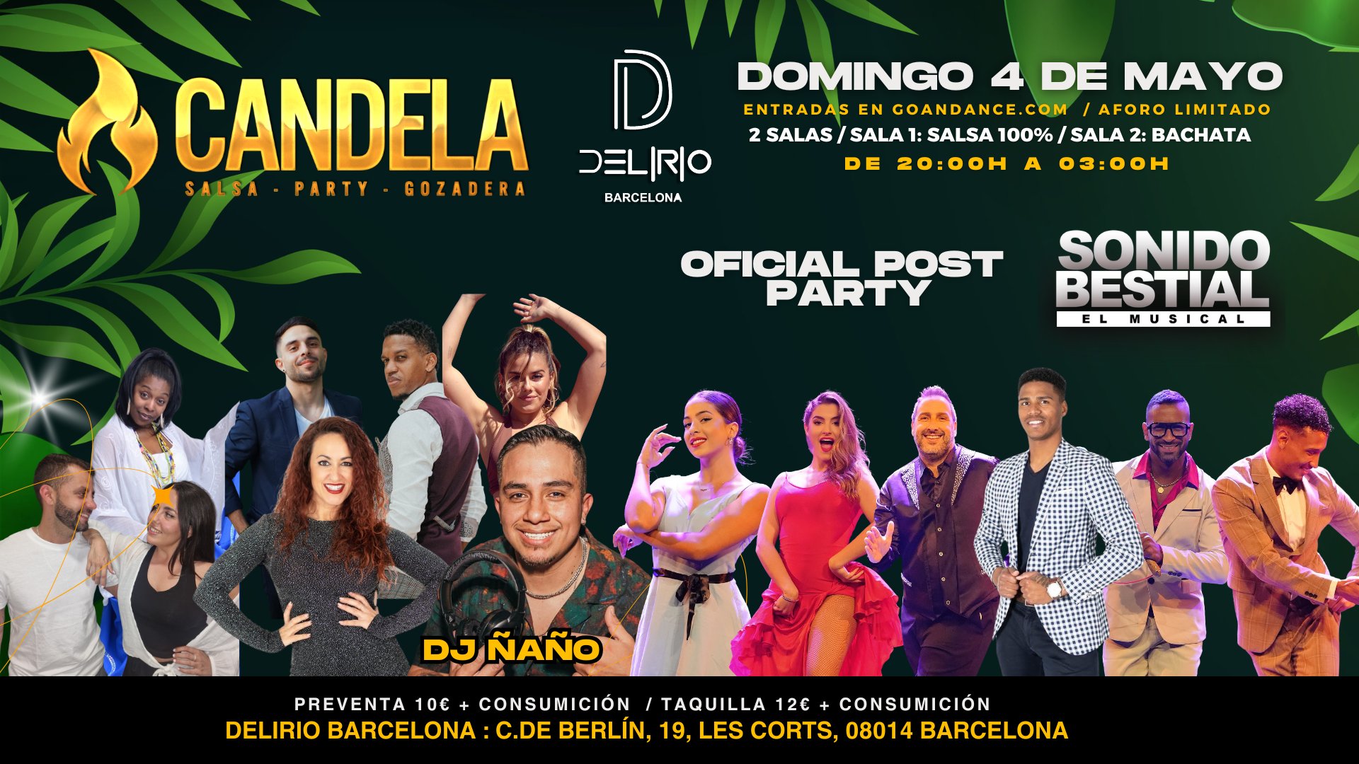 FIESTA CANDELA - Salsa & Bachata en Barcelona