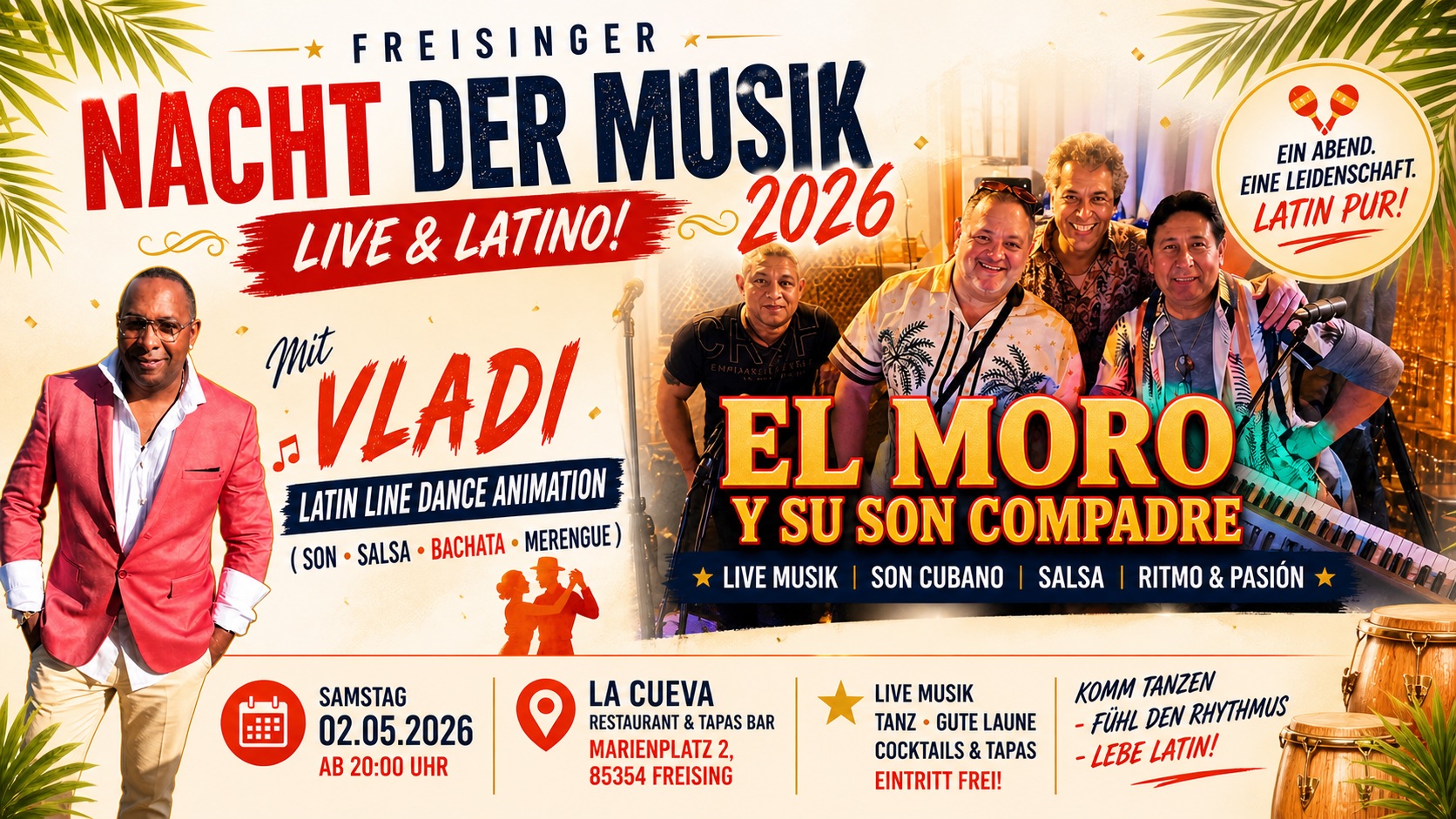 🔥 FREISINGER NACHT DER MUSIK 2026 🔥 💃 LIVE & LATINO VIBES!