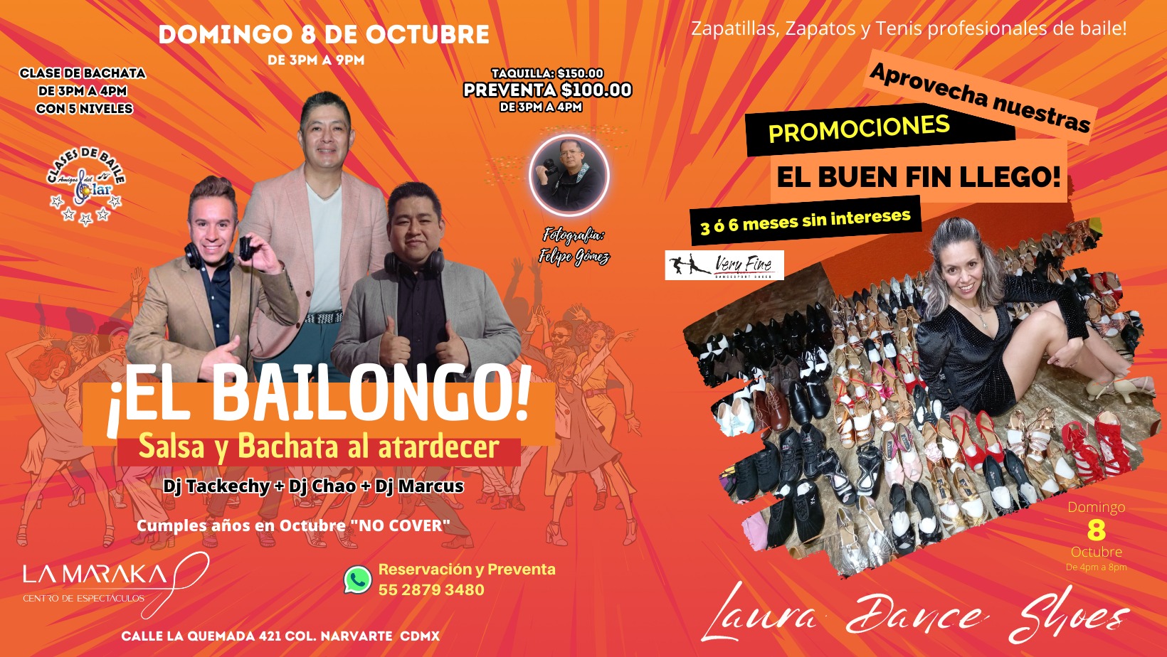 El Bailongo "Salsa y Bachata al atardecer"