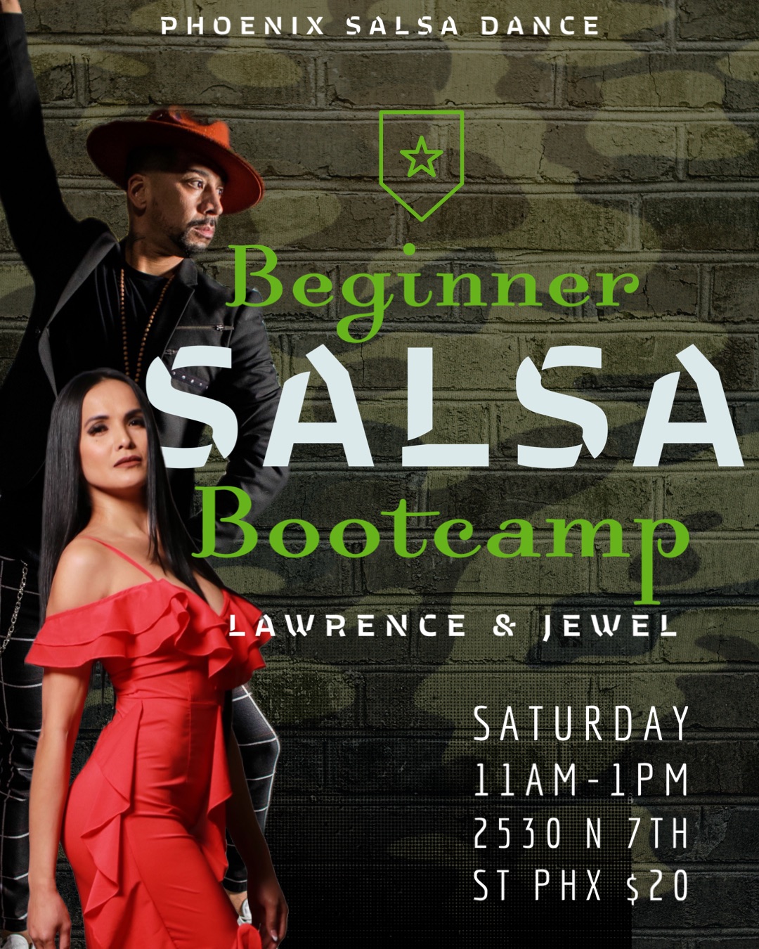 Saturday Beginner Salsa Bootcamp with Lawrence & Jewel!