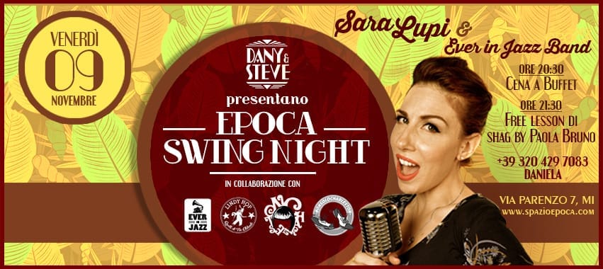 EPOCA SWING NIGHT ~ SARA LUPI&EVER IN JAZZ BAND