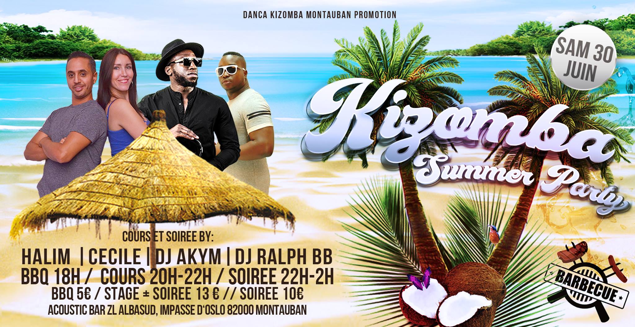 Kizomba Summer PARTY, Acoustic Bar Montauban