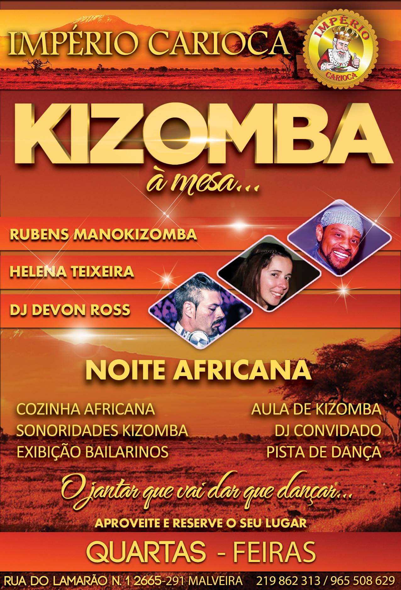 Kizomba à mesa