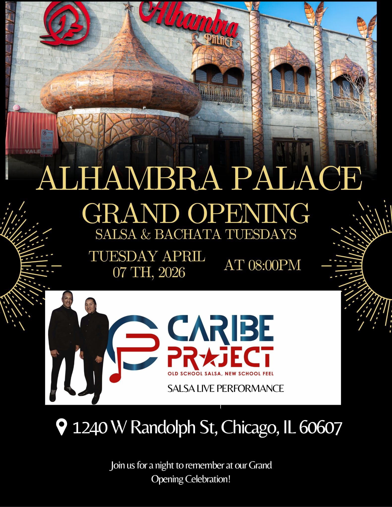 GRAND OPENING ALHAMBRA PALACE TUESDAY'S