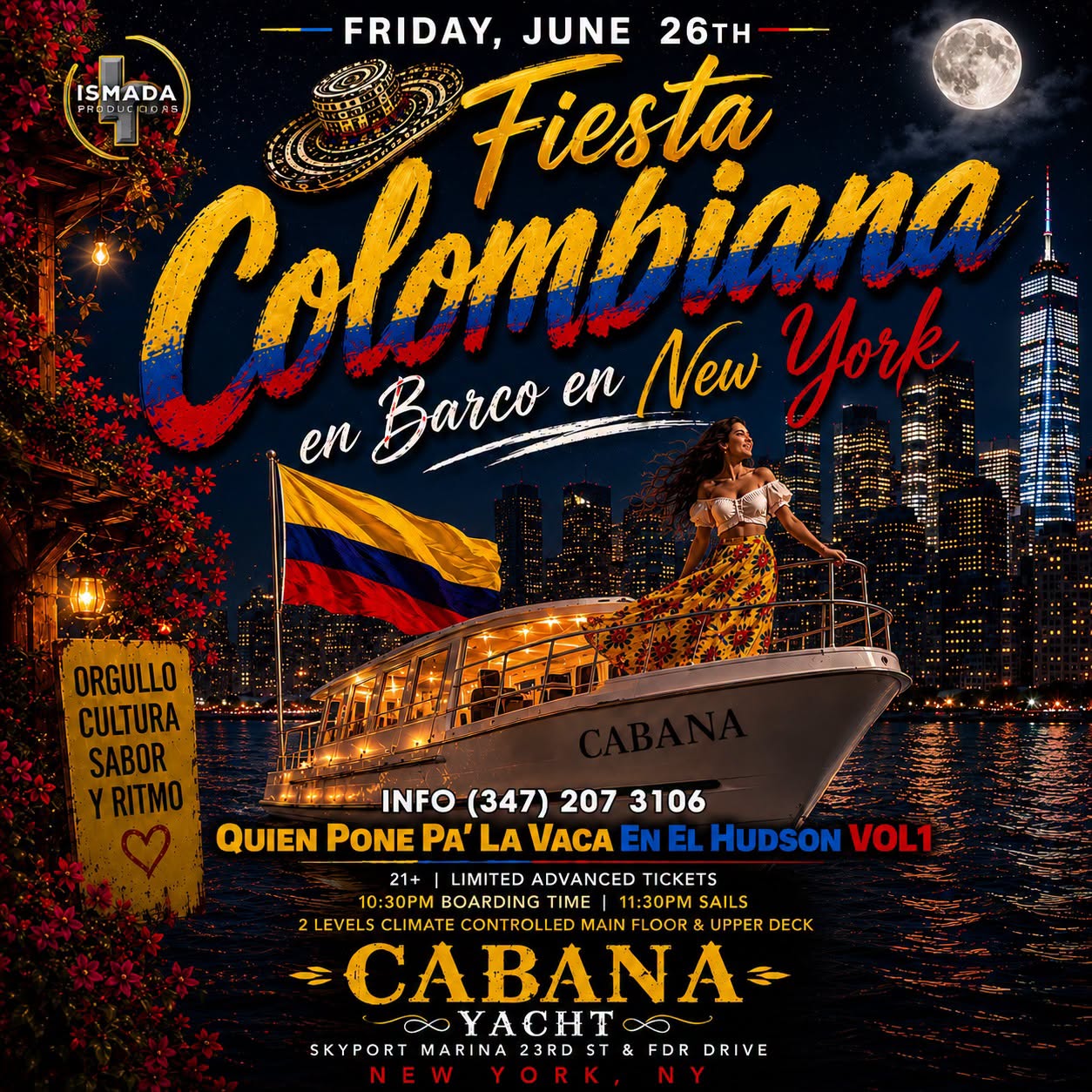 Fiesta Colombiana en Barco Quién Pone Pa' La Vaca en el Hudson Vol. 1