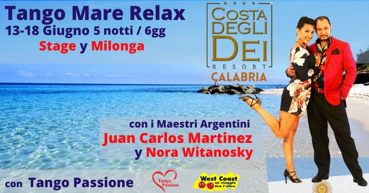 Tango Mare Relax con Juan Carlos Martinez e Nora Witanosky