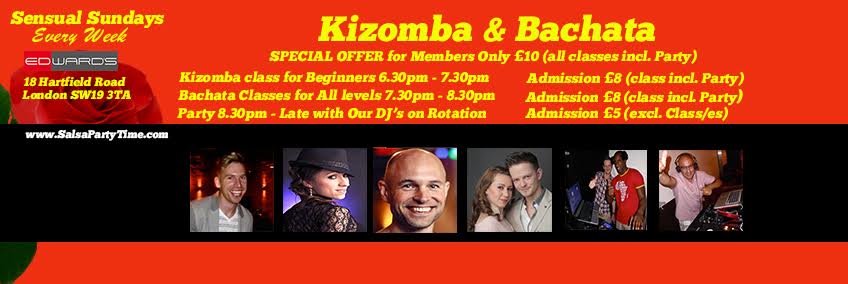 Kizomba & Bachata classes + Party. Sensual Sundays Every week.