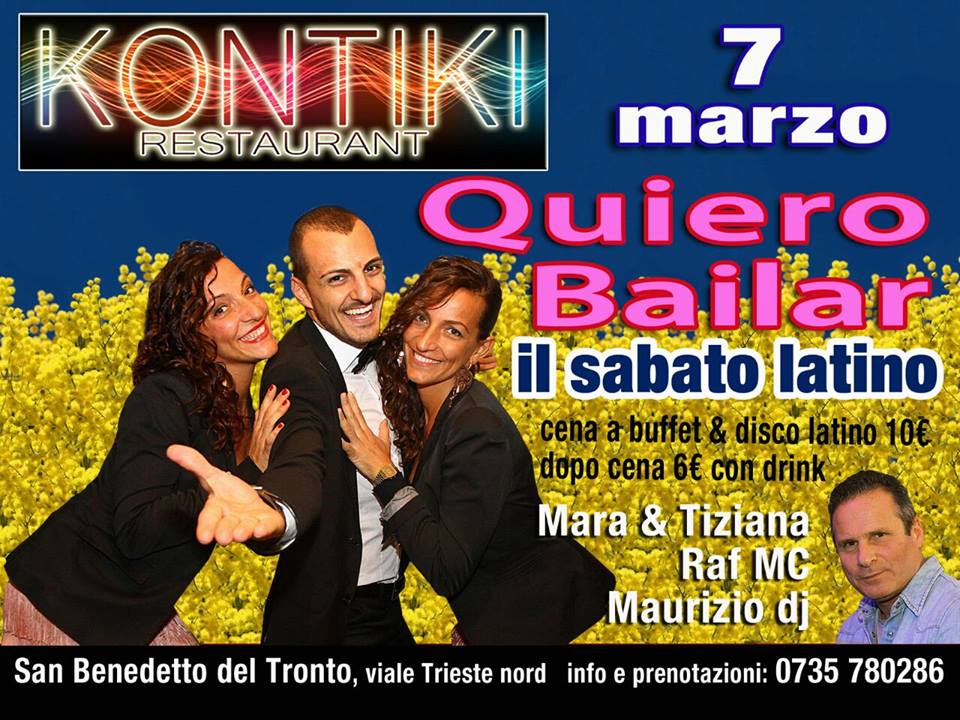 KONTIKI IL SABATO LATINO ★ QUIERO BAILAR ★