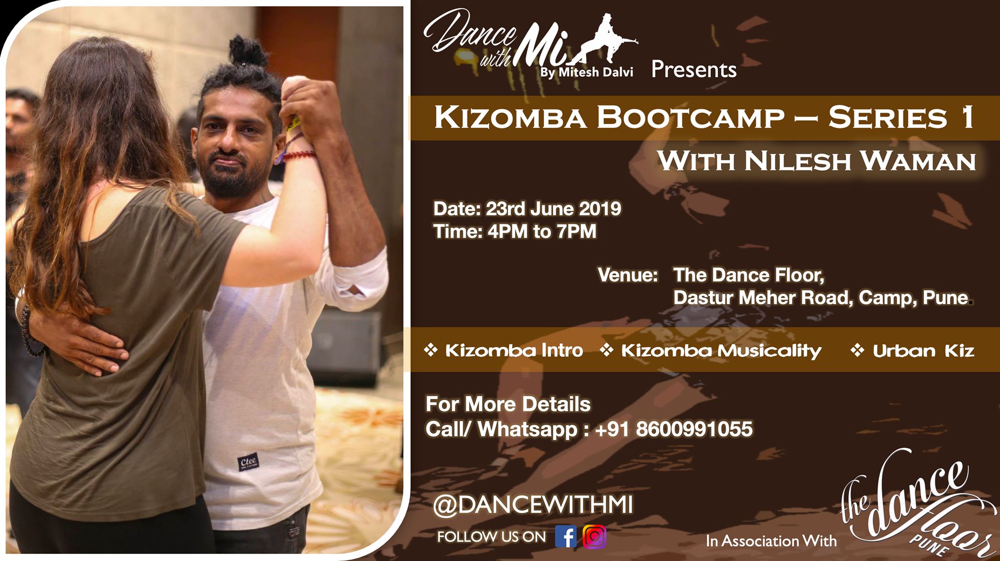Kizomba Bootcamp - Series 1 With Nilesh Waman