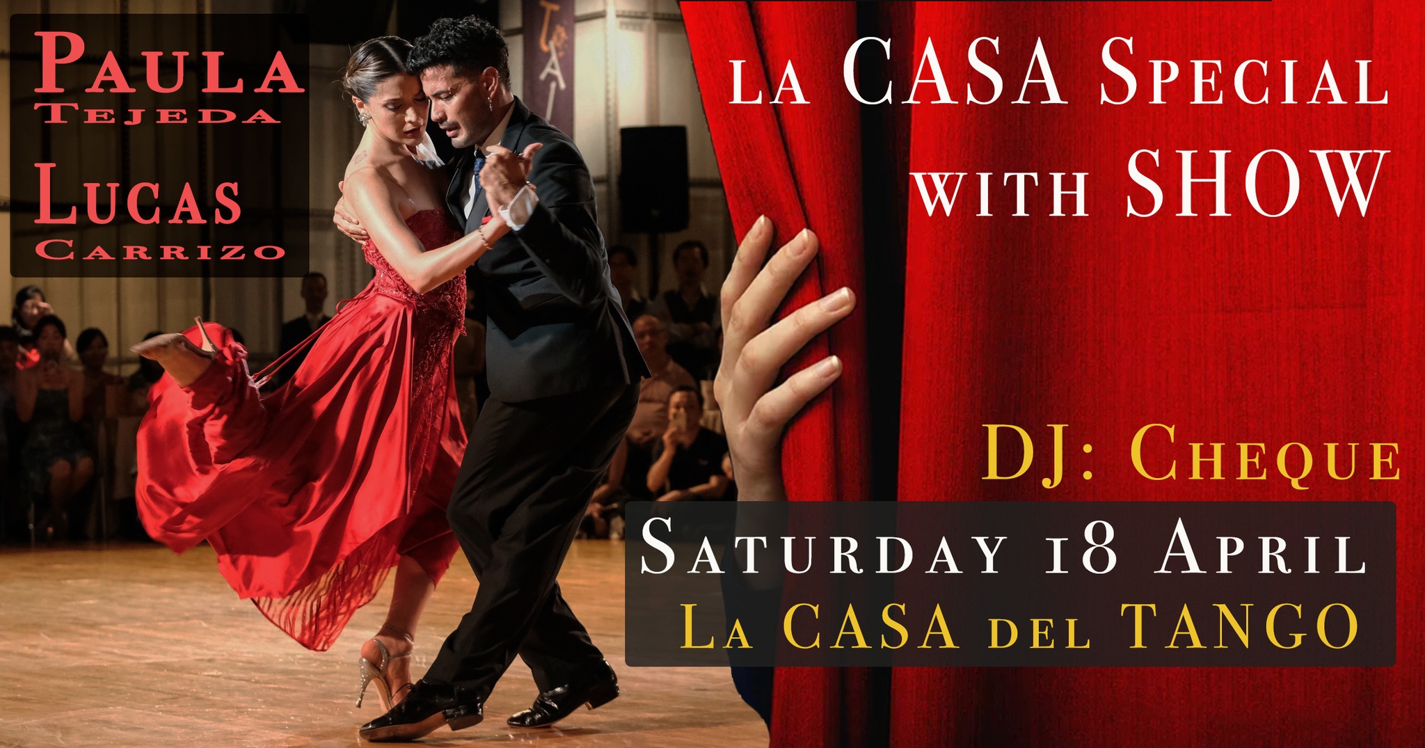 La Casa del Tango SPECIAL with Show DJ: Cheque (extended to 02:00)