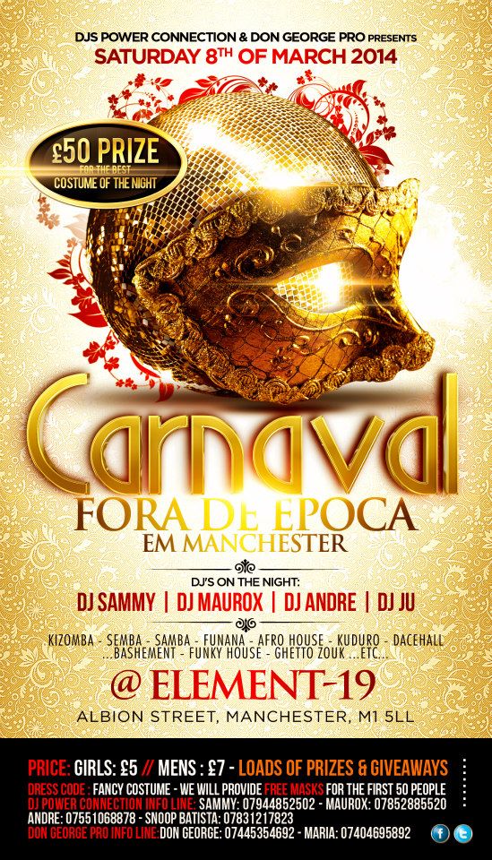 *** CARNAVAL FORA DE EPOCA 2014 EM MANCHESTER***