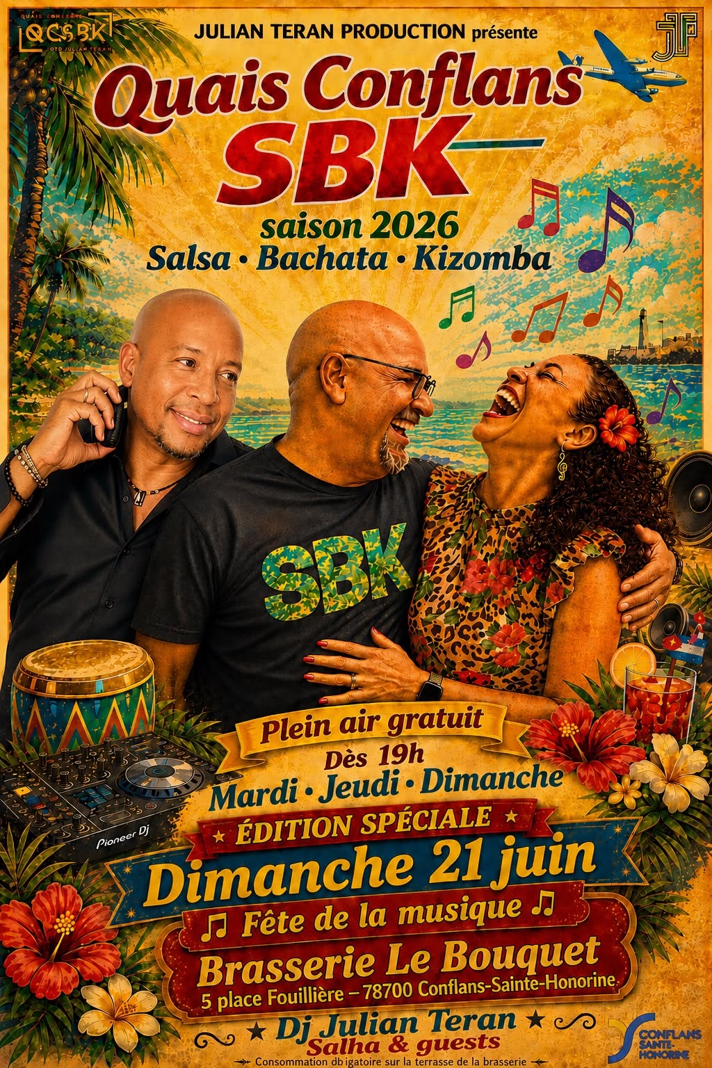 QUΛIS CONFLΛNS SBK Spéciale Fête de la Musique et anniversaire Dj Julian