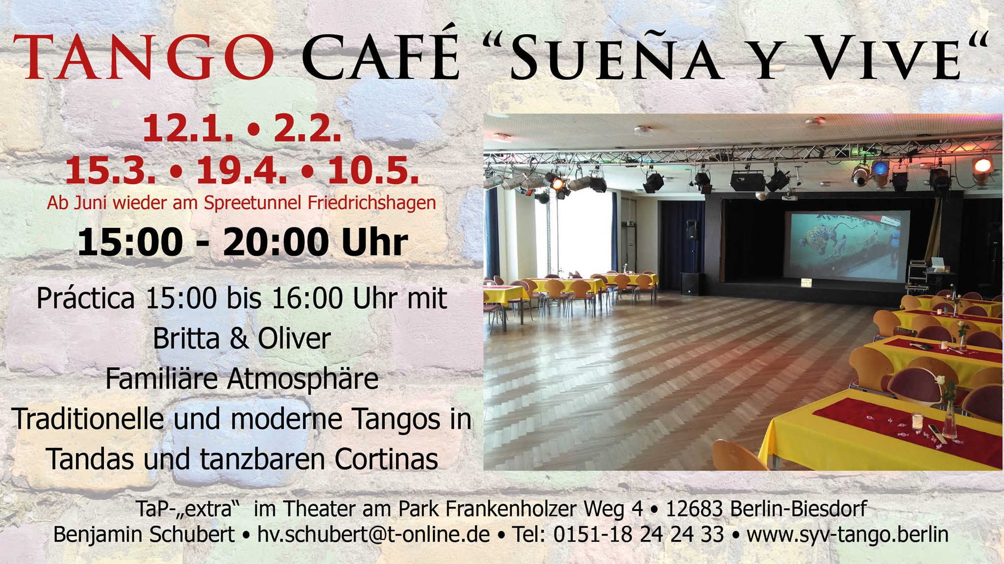 Tango-Café "Sueña y Vive" Berlin-Biesdorf
