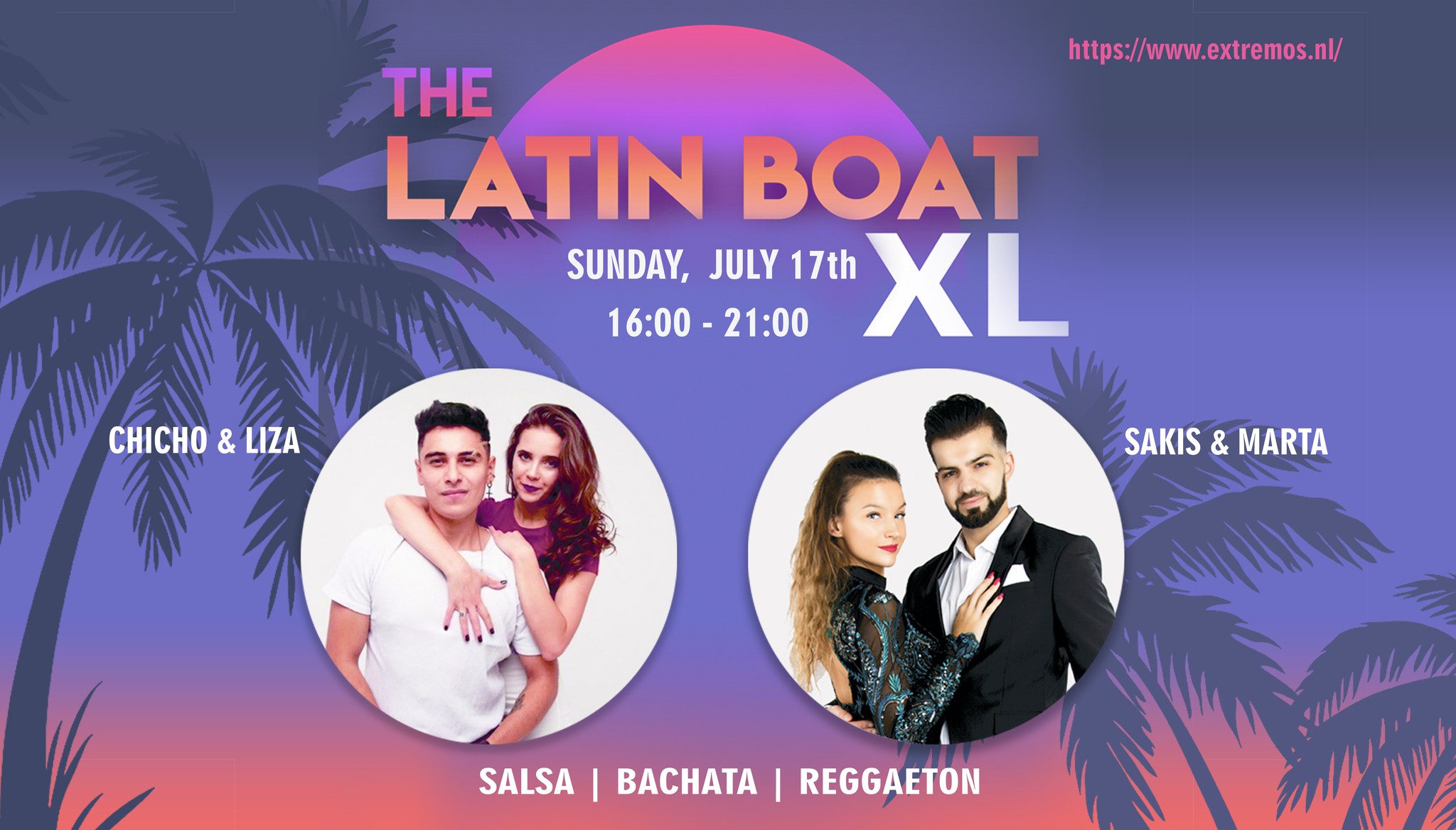 The Latin Boat XL departs from Danzigerkade 60!