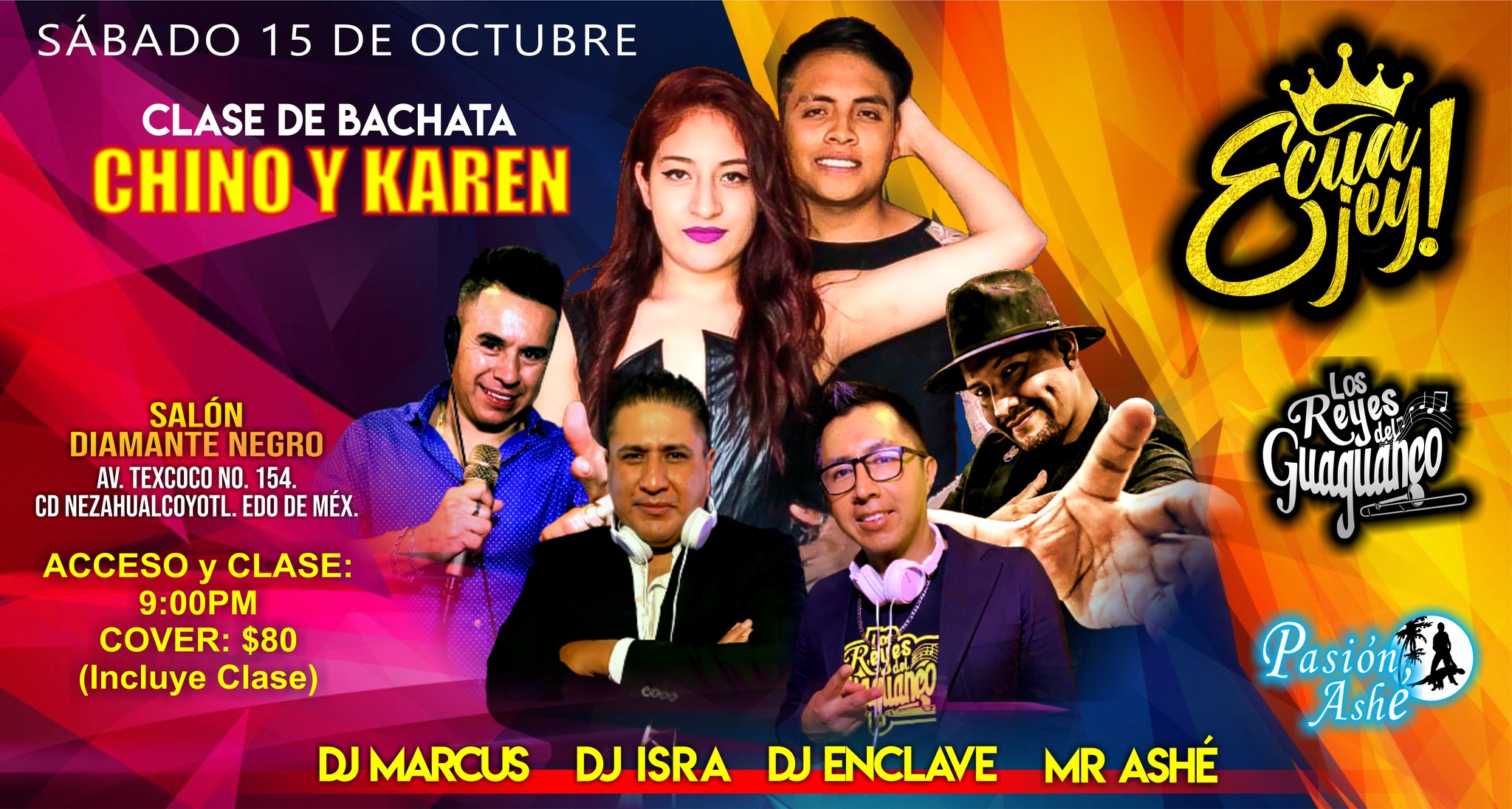 Ven a Bailar Salsa, Bachata y Cumbia en Ecuajey Salsa Social 15 de Octubre