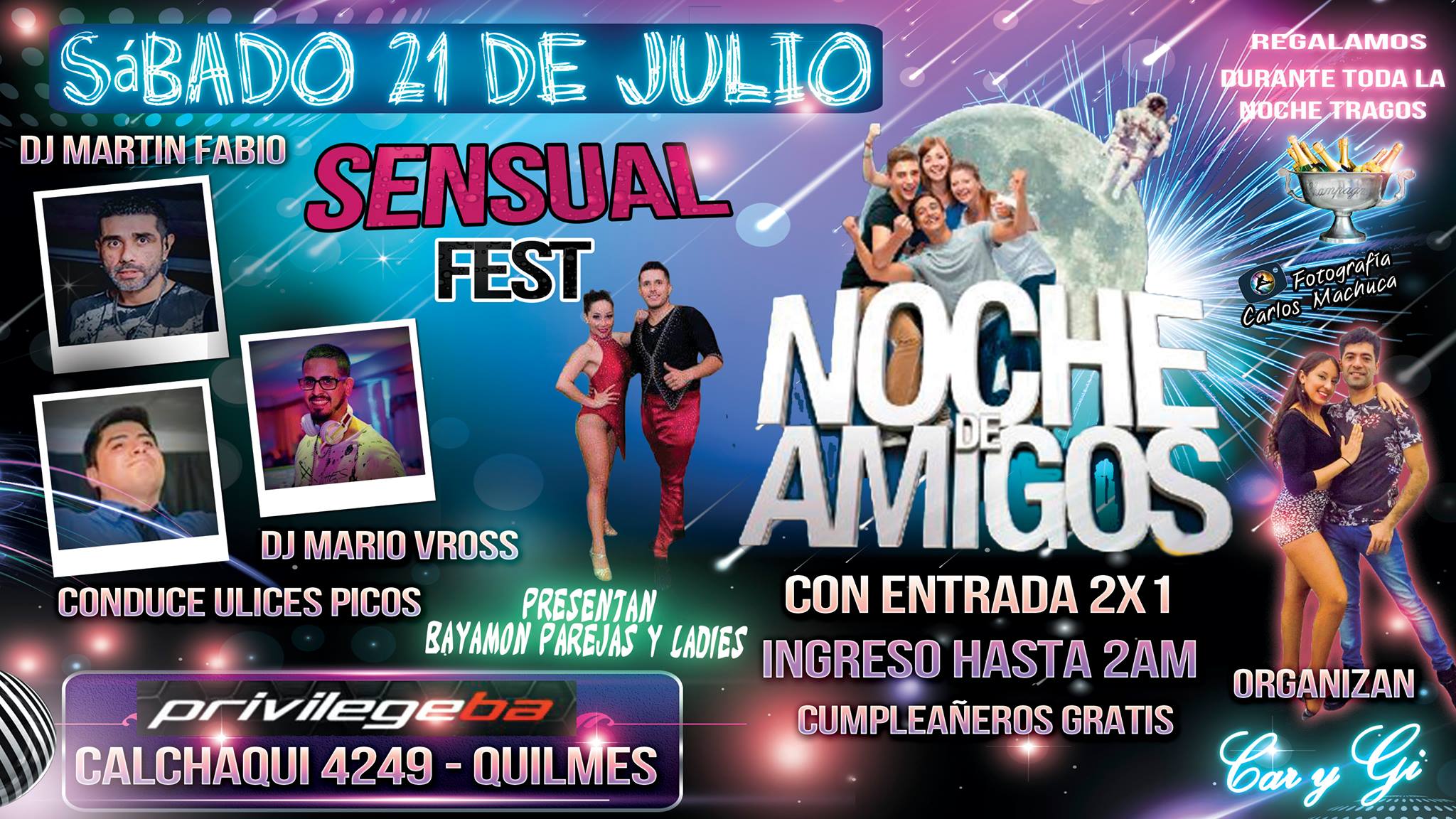 ★ Sensual Fest ★ 21 De Julio ★ Privi ★ Calchaqui 4249 Quilmes ★