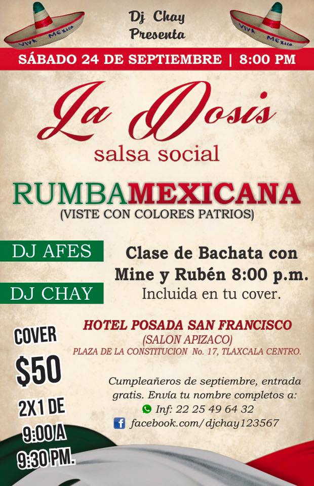 La Dosis Salsa Social Sab 24 de Septiembre