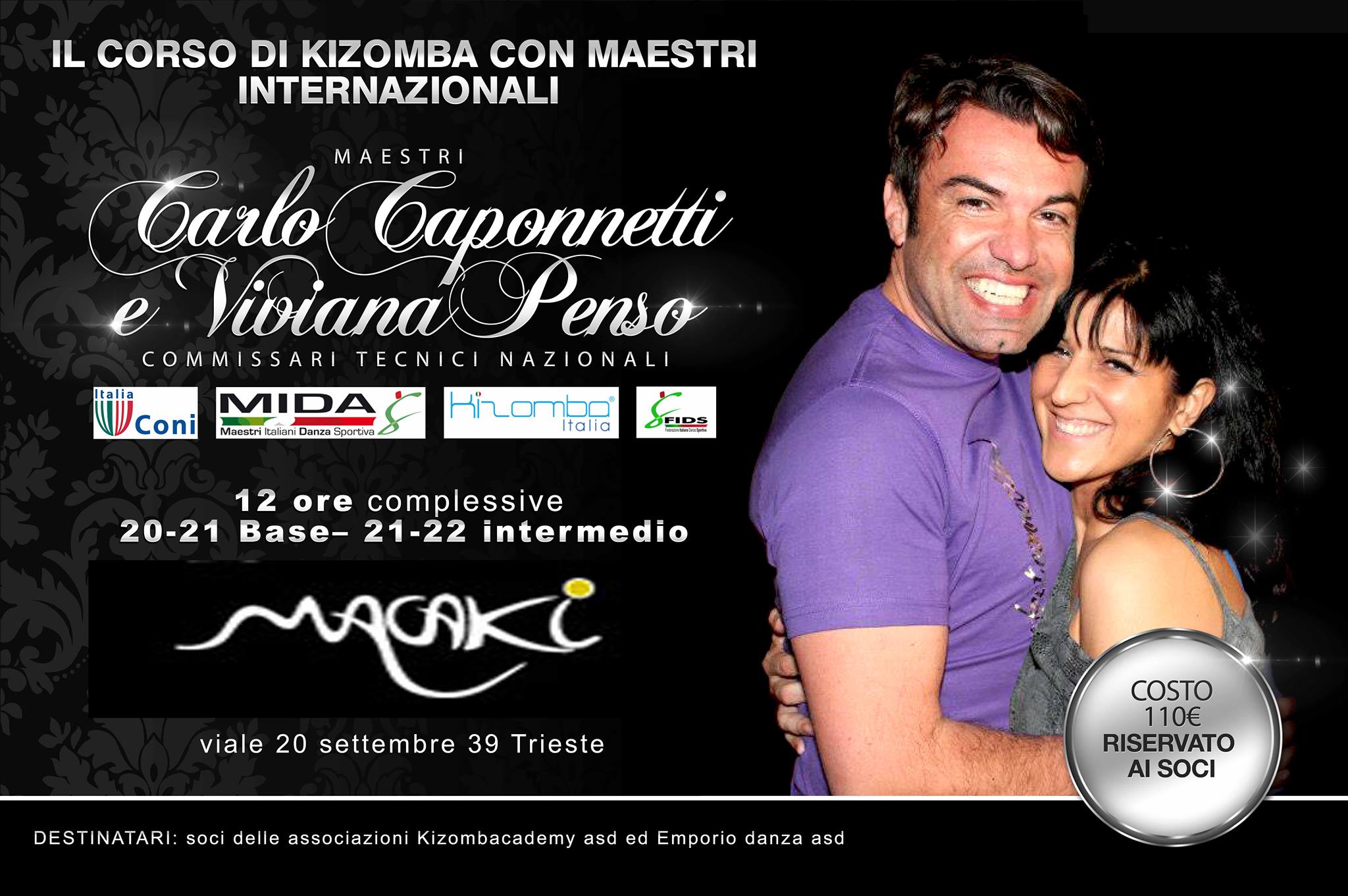 CORSI KIZOMBA SEMBA MACAKI CARLONE KIFE E VIVIANA PENSO