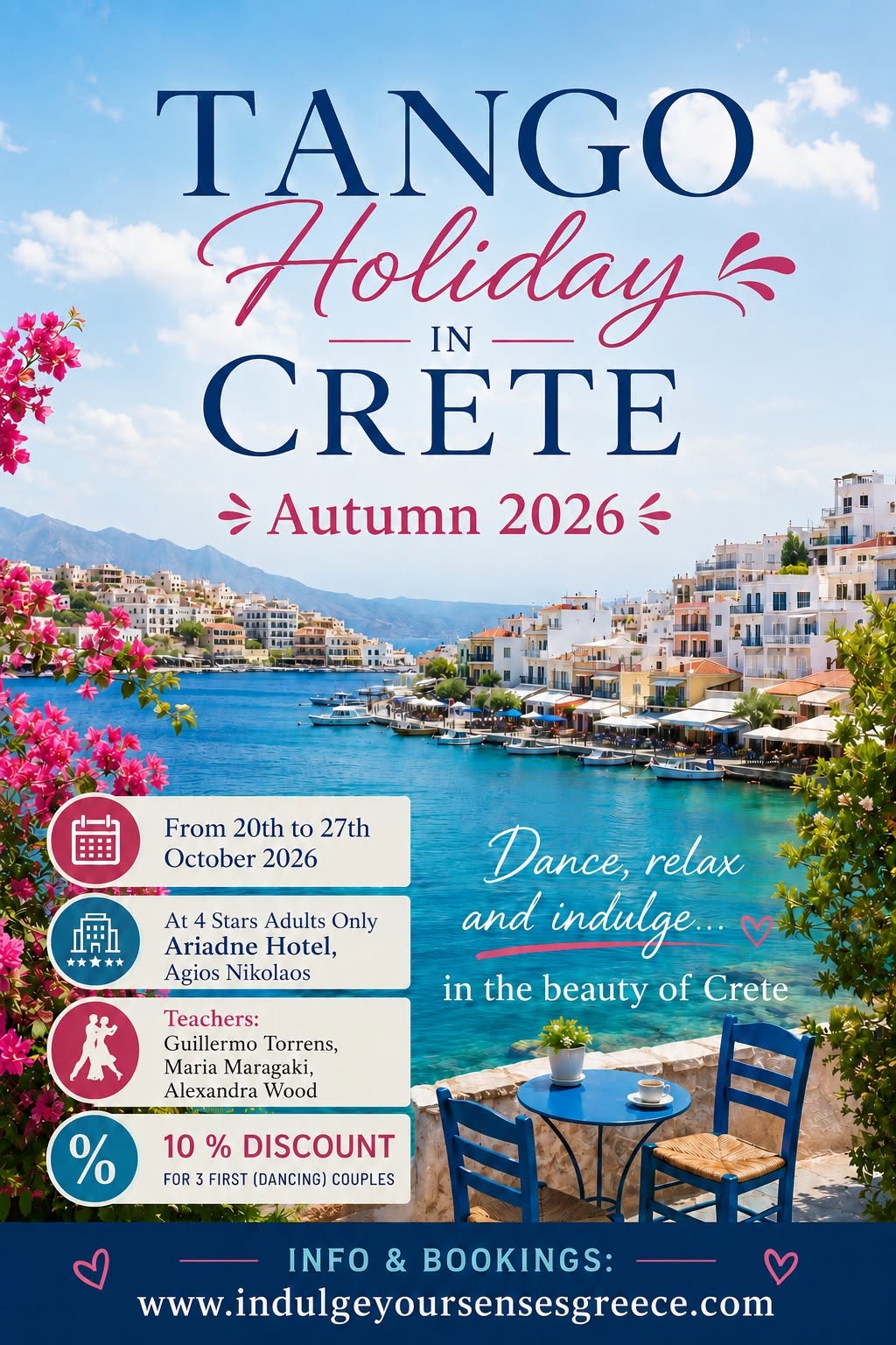 Autumn Tango Holiday 2026 @4stars hotel-Crete, Agios Nikolaos (vol. 2)