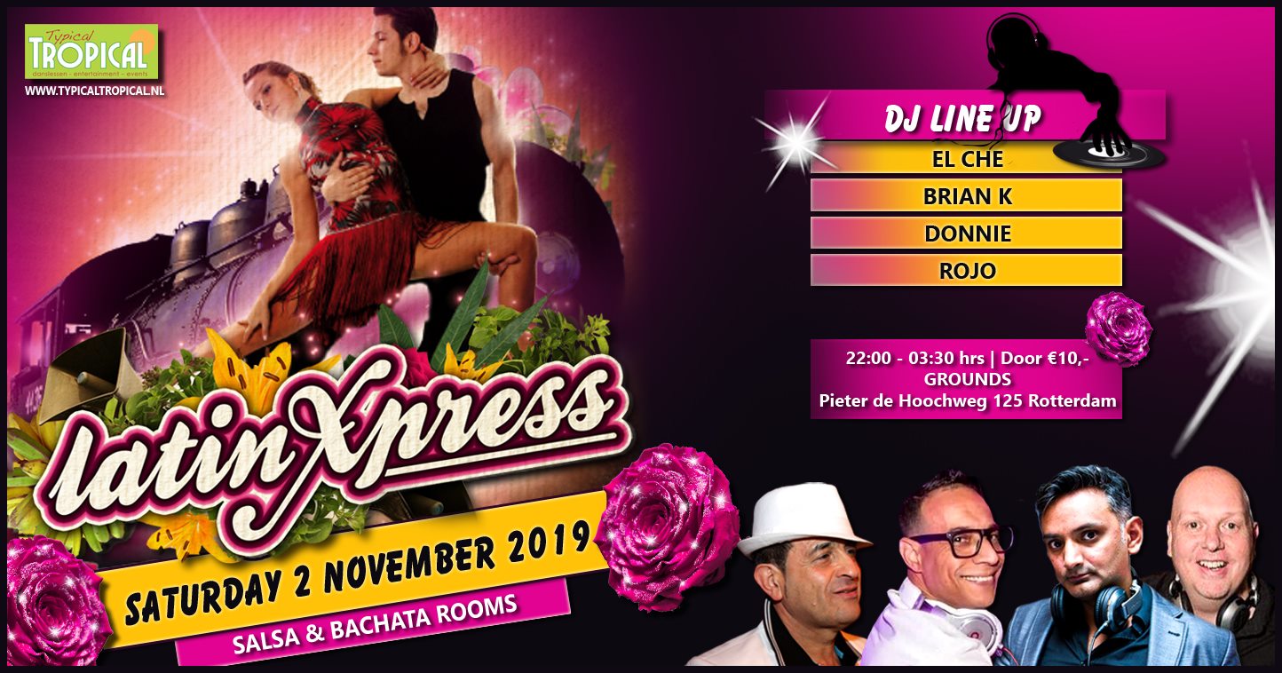 LatinXpress * The best of Salsa & Bachata * 2 rooms * Nov 2