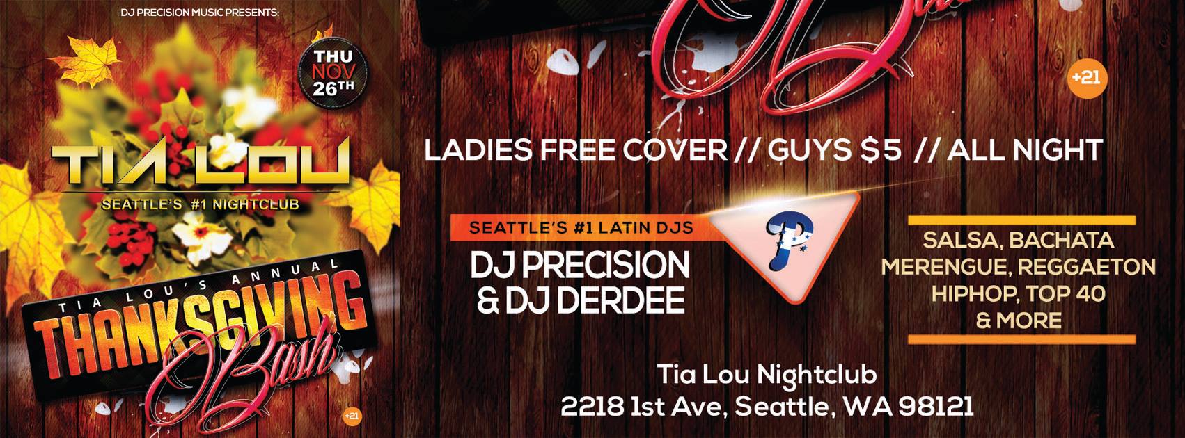 Tia Lou's Annual - Thanksgiving Bash!